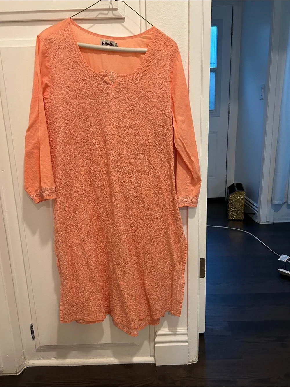 Women’s Peach Textured Sleep Tunic
